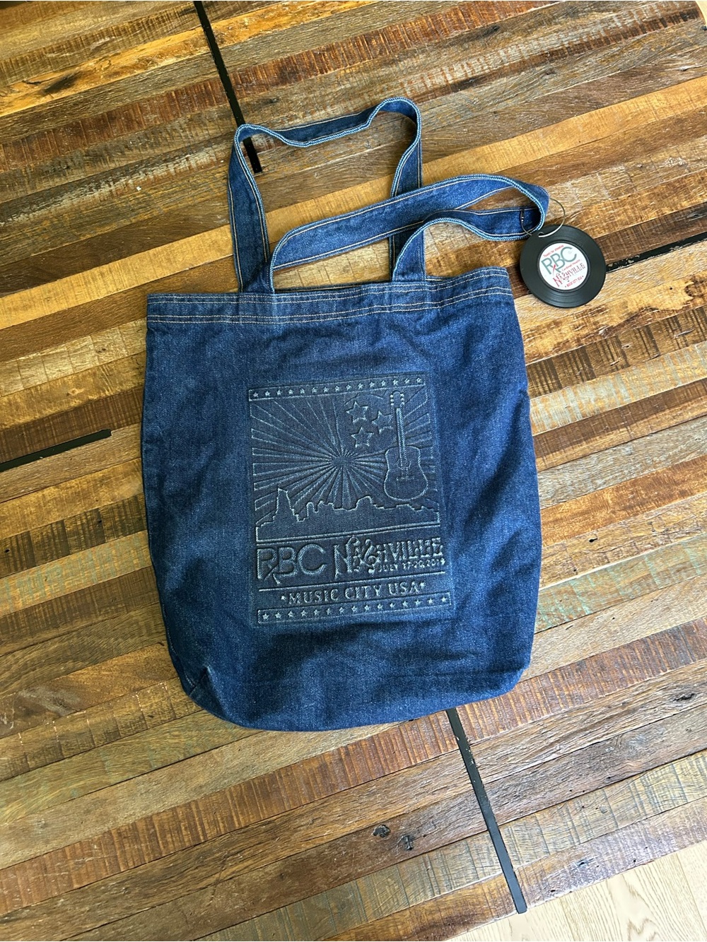 Nashville Denim Tote Bag